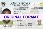 Oklahoma Fake IDs | Fake ID Oklahoma | Oklahoma Photo Id | Novelty Oklahoma Fake ID | Real ID With Gold Star